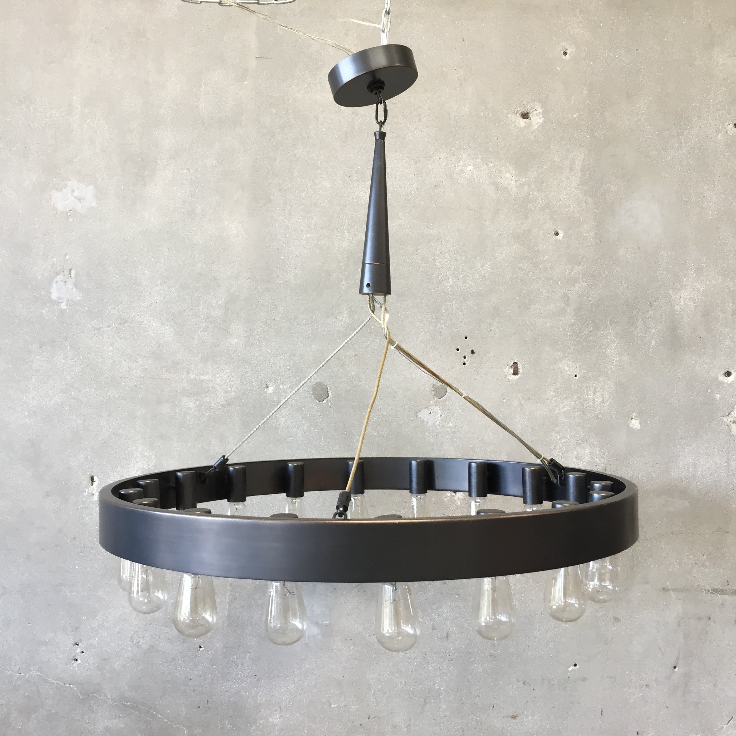 bulb chandelier industrial modern