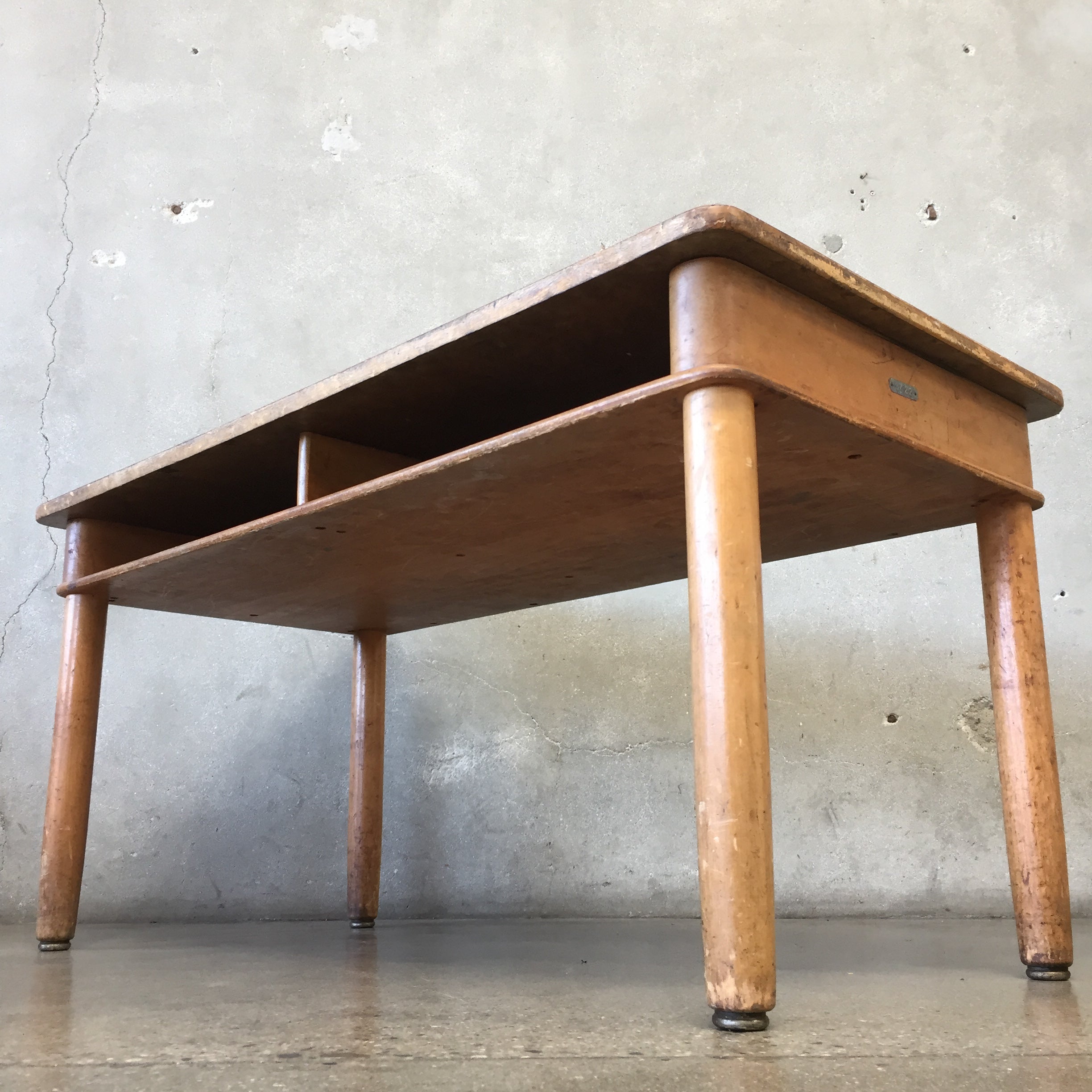 vintage childrens school desk