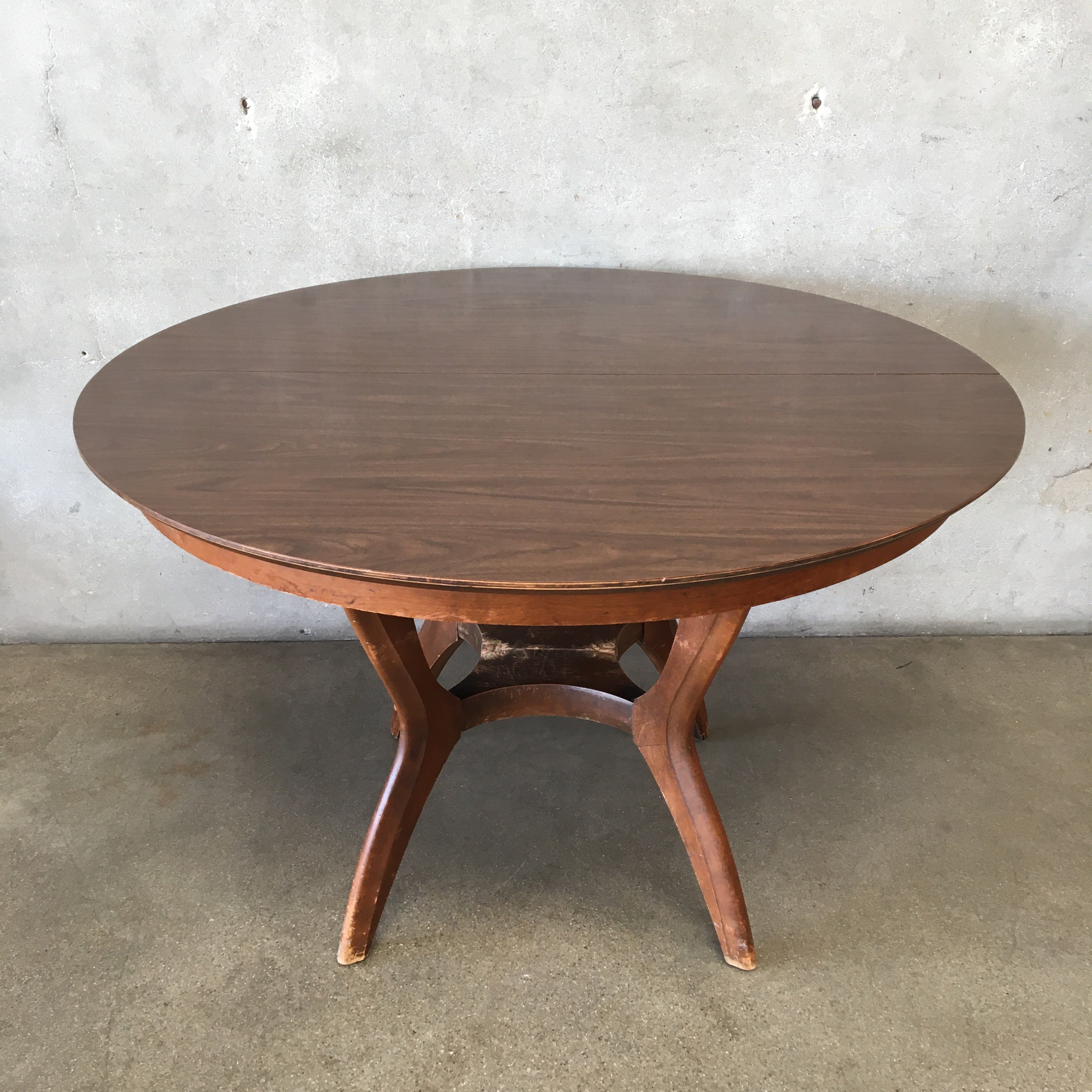 Vintage Mid Century Formica Top Dining Table With Leaves