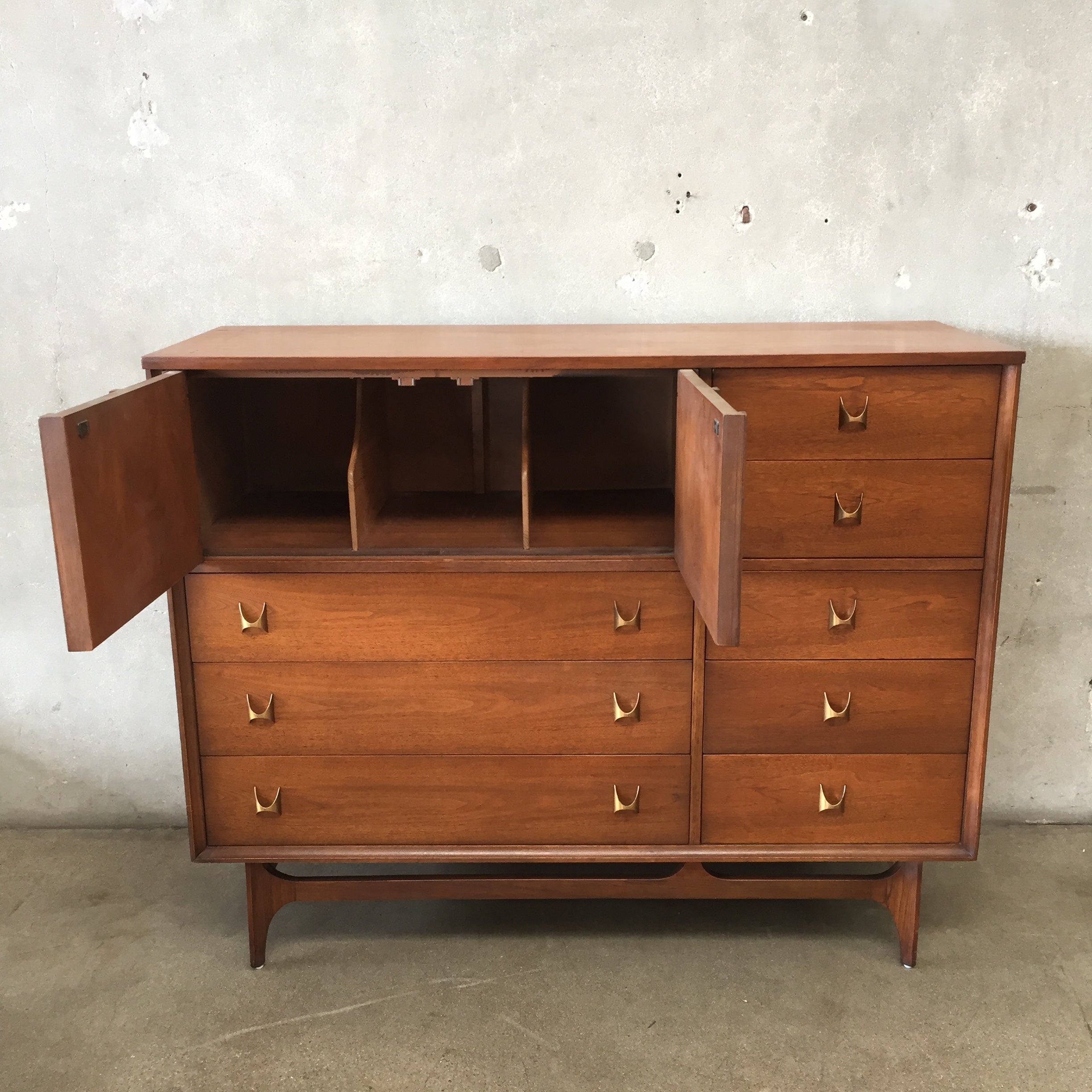 Mid Century Broyhill Brasilia Magna Walnut Dresser