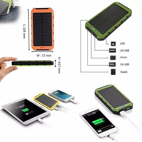 Solar Power Bank Phone or Tablet Charger – My Green Gifts