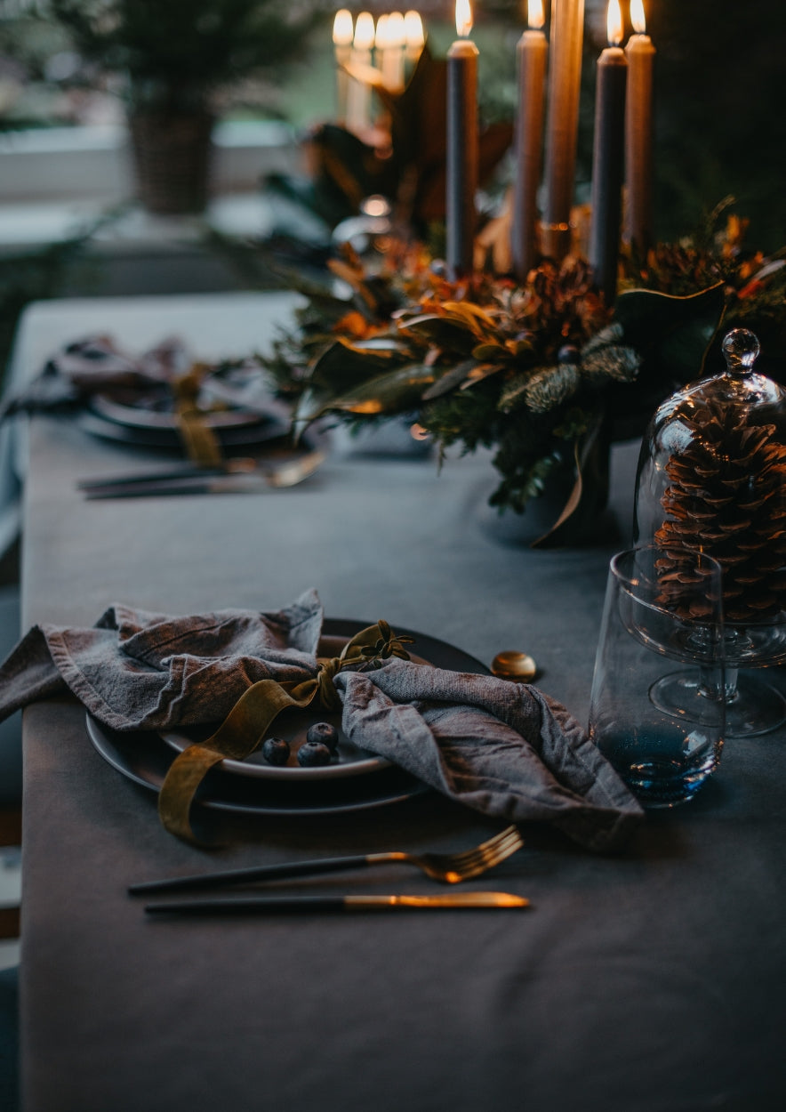 Christmas Blue Tablescape from What a Host Home