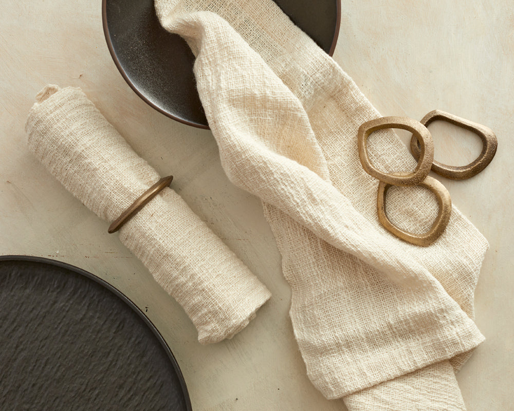 What a Host Home: Rustic Cotton Napkins Set