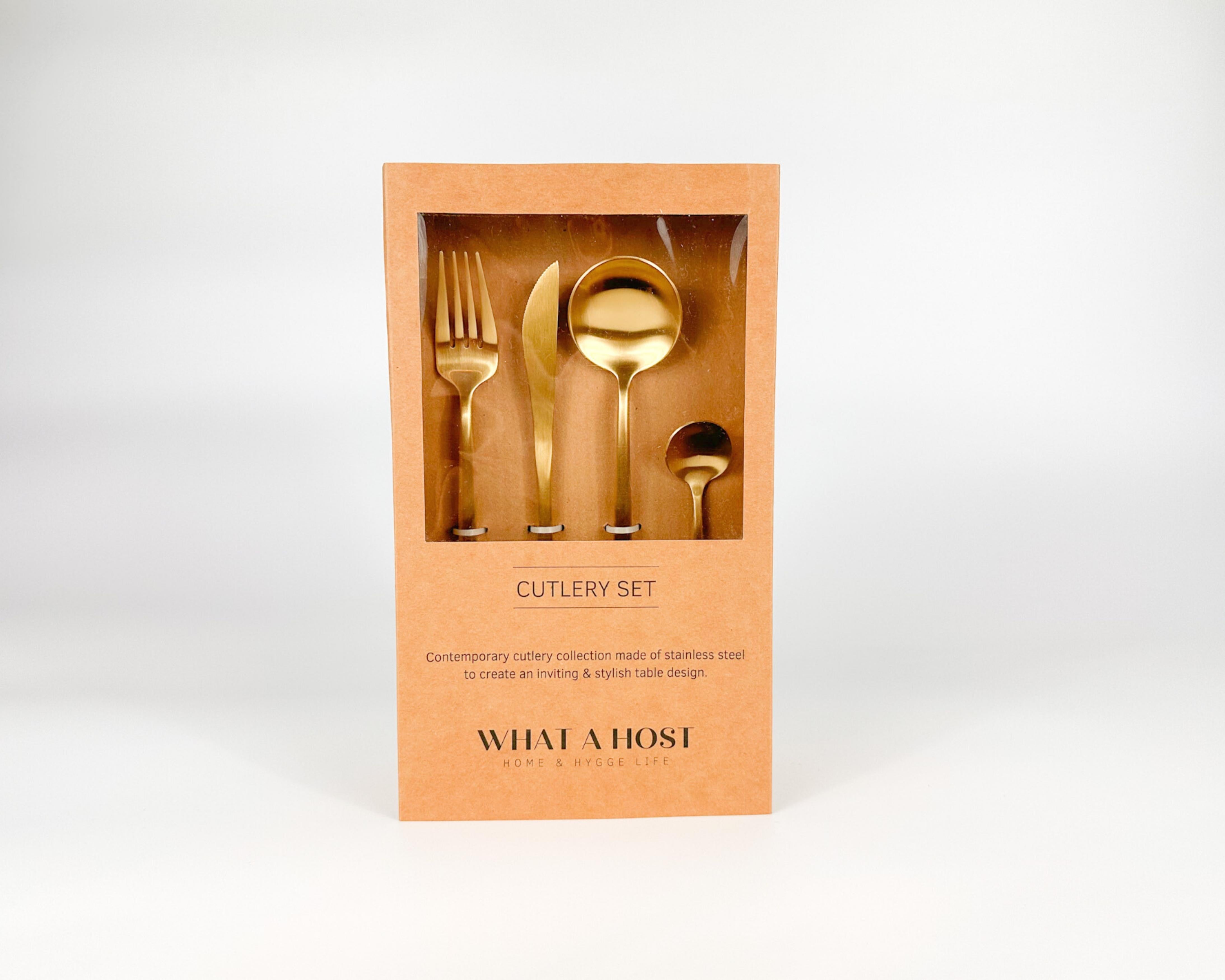 What a Host Home: Gold Cutlery Stainless Steel Flatware