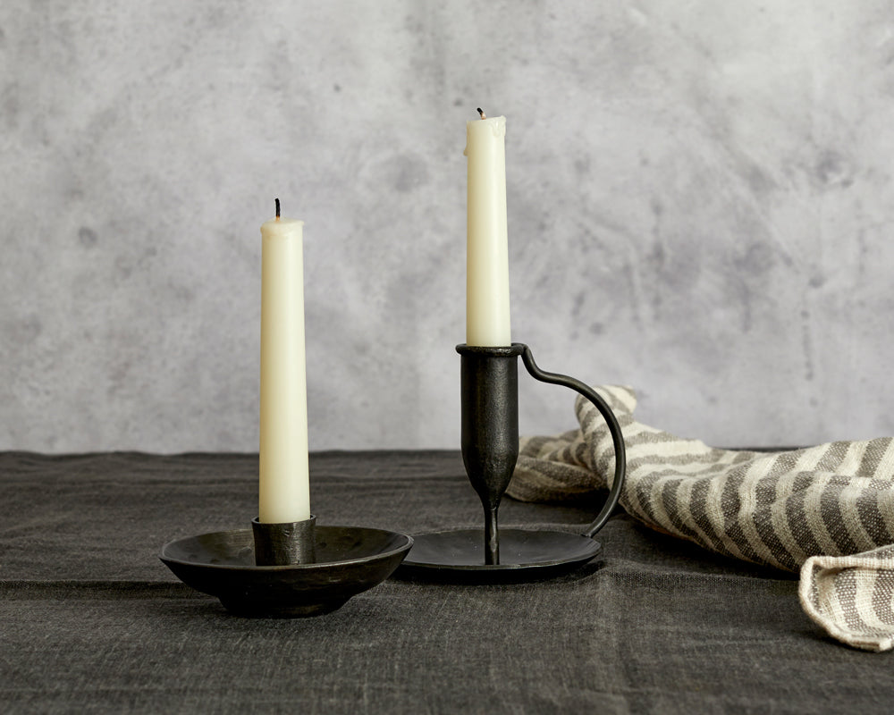 What a Host Home: Rustic Black Candle Holder