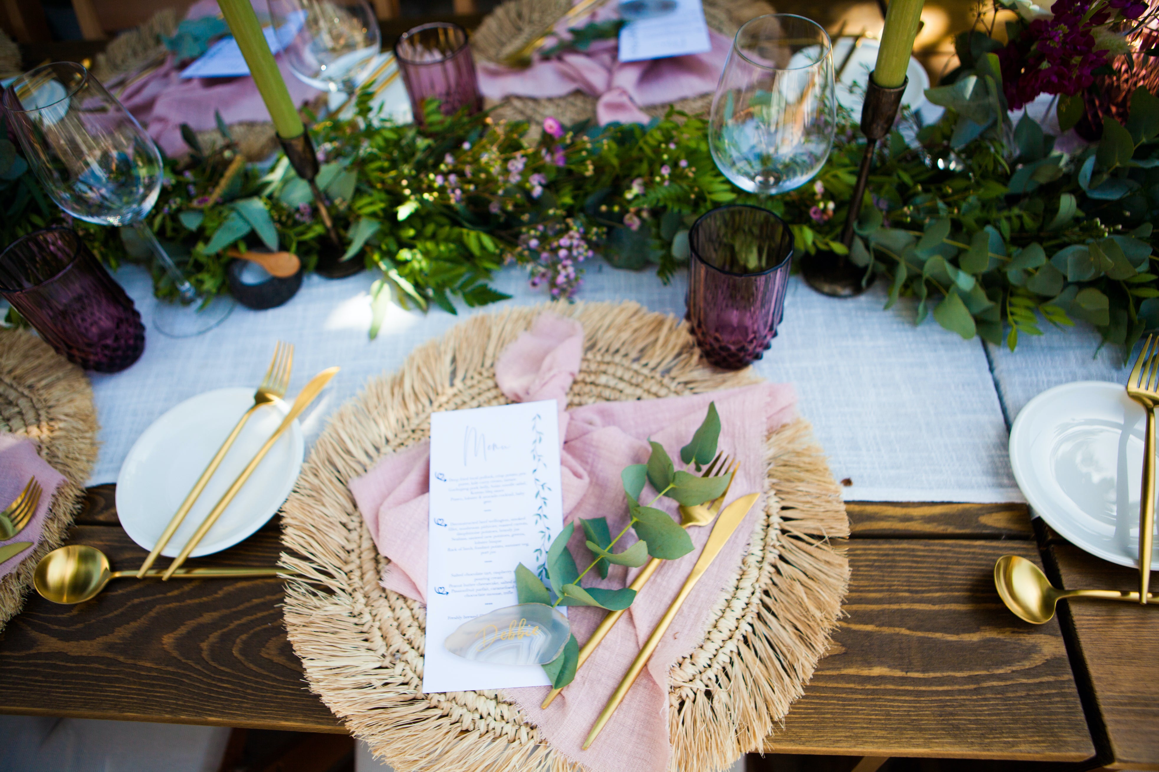 What a Host Home: Wedding Outdoor Table Decoration