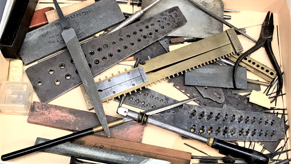 assortment of jewellers tools