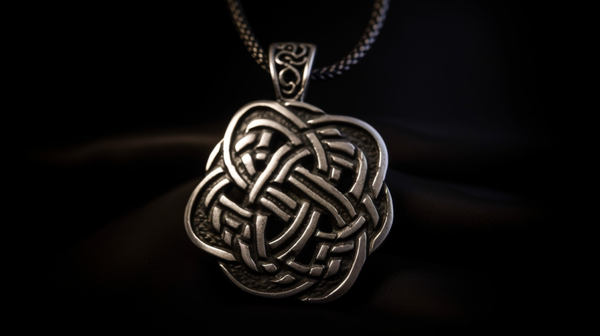 A Celtic knot pendant