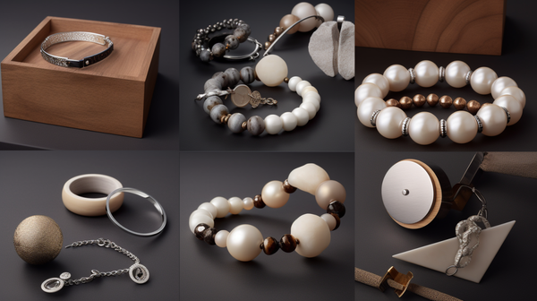 A diverse collage of jewellery designs, showcasing the blend of traditional and contemporary styles