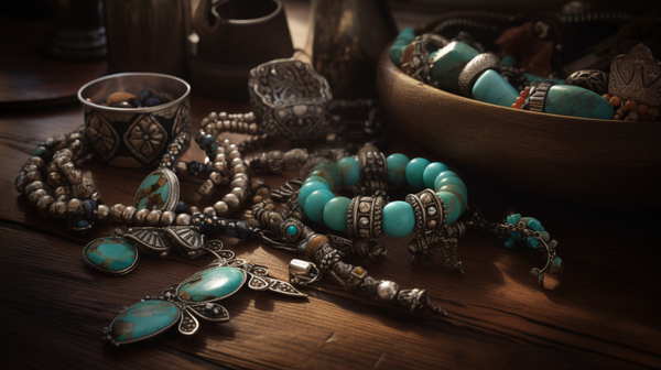 A diverse display of traditional jewelry pieces 
