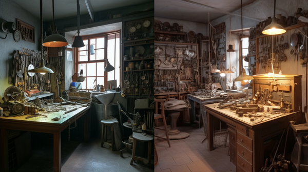 a traditional jeweler's workshop