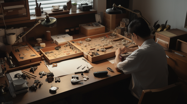 A jeweller carefully evaluating the necessity of a new hand tool for their jewellery-making process
