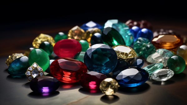 variety of gemstones used in different types of jewelry pieces