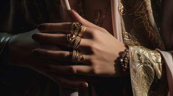 a person's hands holding a piece of jewelry that showcases their individuality