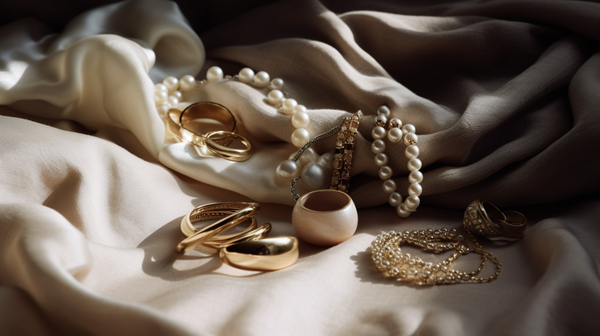 Close-up view of diverse jewellery styles illustrating personal tastes and individual expression.