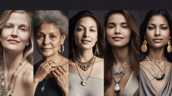 Diverse group of individuals expressing their unique styles through their choice of jewelry.