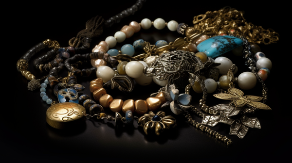 An array of diverse jewelry pieces, representing various styles, materials, and cultural influences.