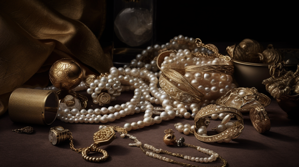 ollection of iconic jewellery pieces for a still life shoot