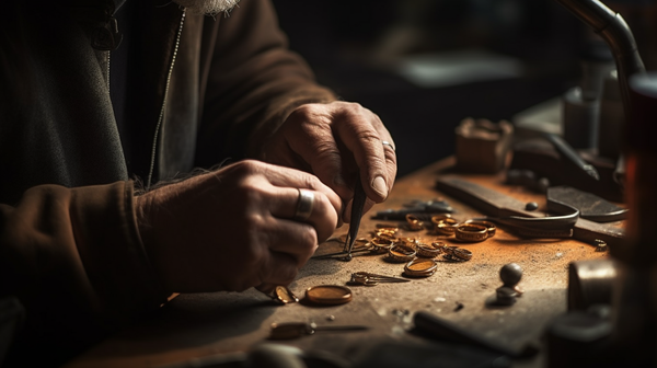 Modern Nomadic Jeweler at Work