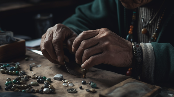 Nomadic Jeweler Crafting Jewelry