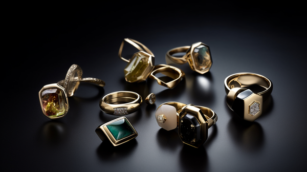 Collection of innovative jewellery designs, highlighting the creative inspiration that comes from understanding the principles behind physical phenomena
