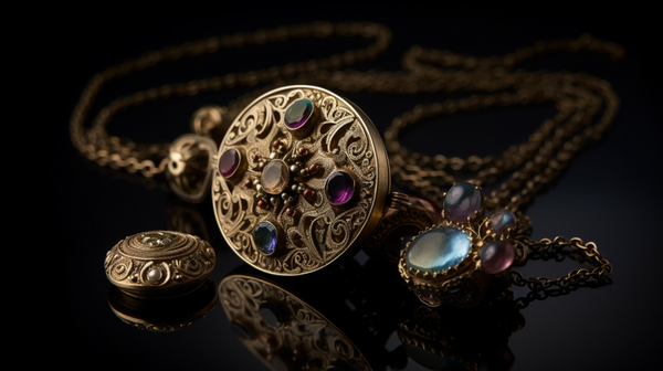 A well-preserved historic European jewellery piece, representing the artistic legacy of the past