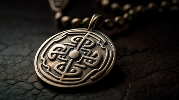Close-up view of a beautifully crafted pendant featuring a lesser-known cultural symbol, illustrating the resurgence of culturally specific symbols in modern jewelry designs.