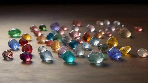 A stunning array of various gemstones displaying a multitude of colours and shapes.