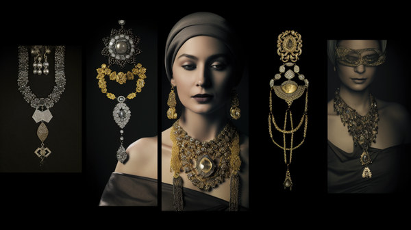 images reflecting the historical evolution of jewelry
