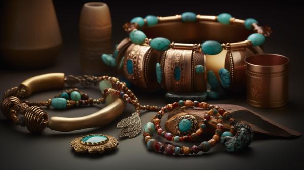 Assortment of contemporary, Western-style jewelry pieces embodying individuality and unique self-expression.