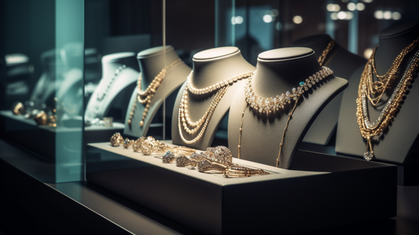 A variety of trending jewellery designs on display