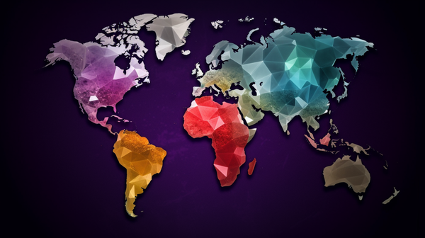 World Map Highlighting Major Gemstone Regions 