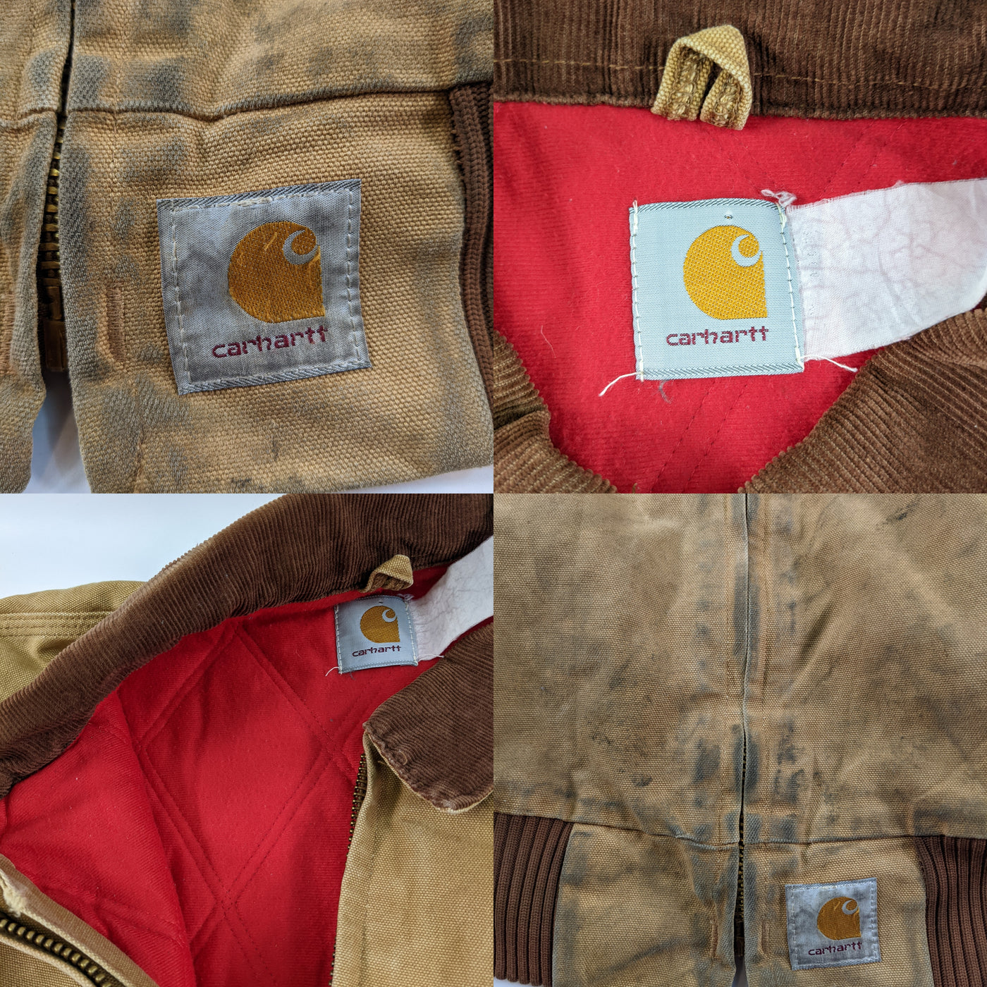 Vintage tan Carhartt workwear jacket (L)