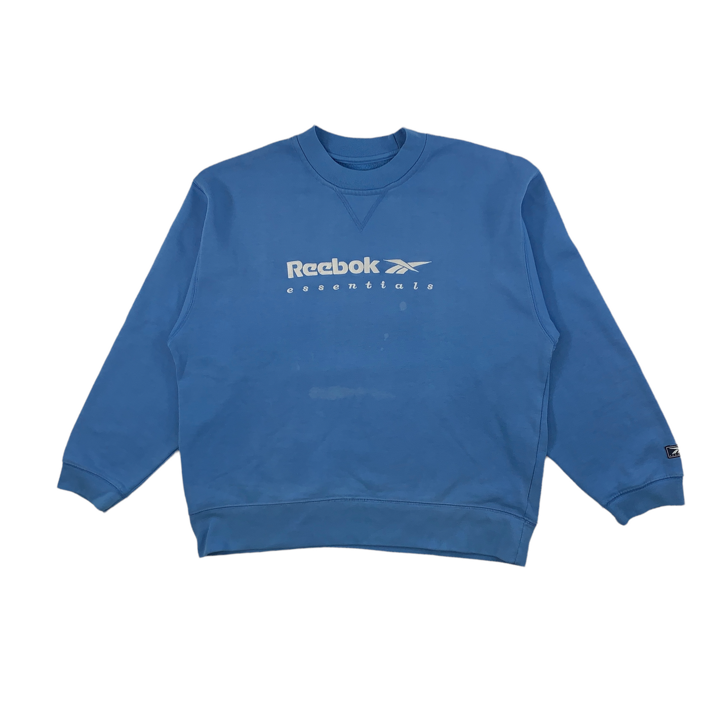 ned Med det samme patois Vintage Blue Reebok Big Logo Sweatshirt (M) – PureVintageClothing