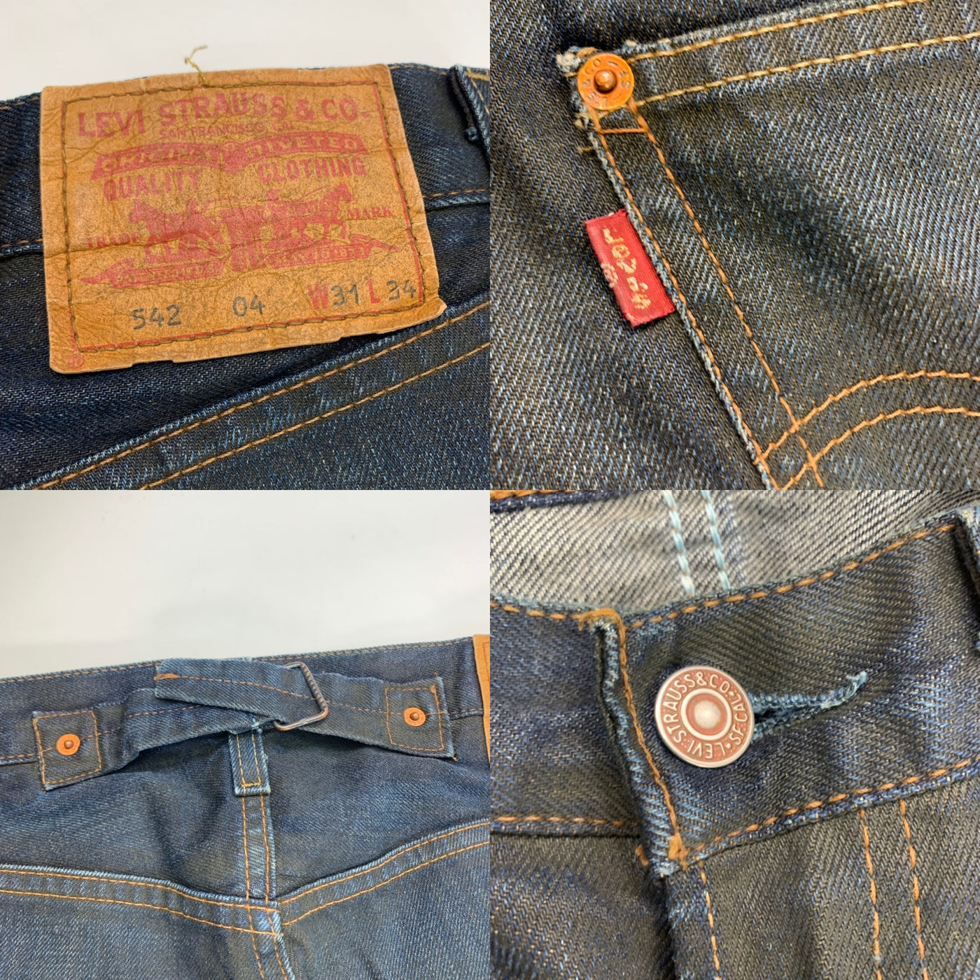 Vintage Indigo Levi'S 542” Jeans (W31) – PureVintageClothing