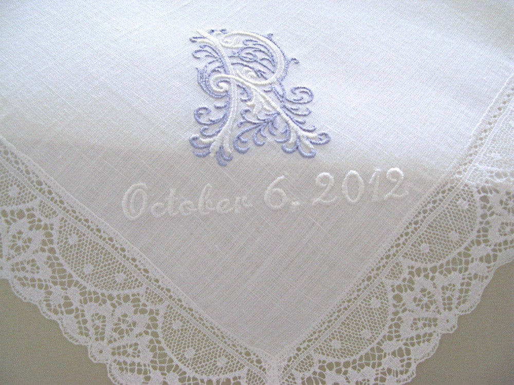 linen lace handkerchief