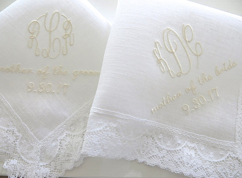 monogrammed irish linen handkerchiefs