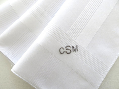 monogrammed handkerchiefs mens