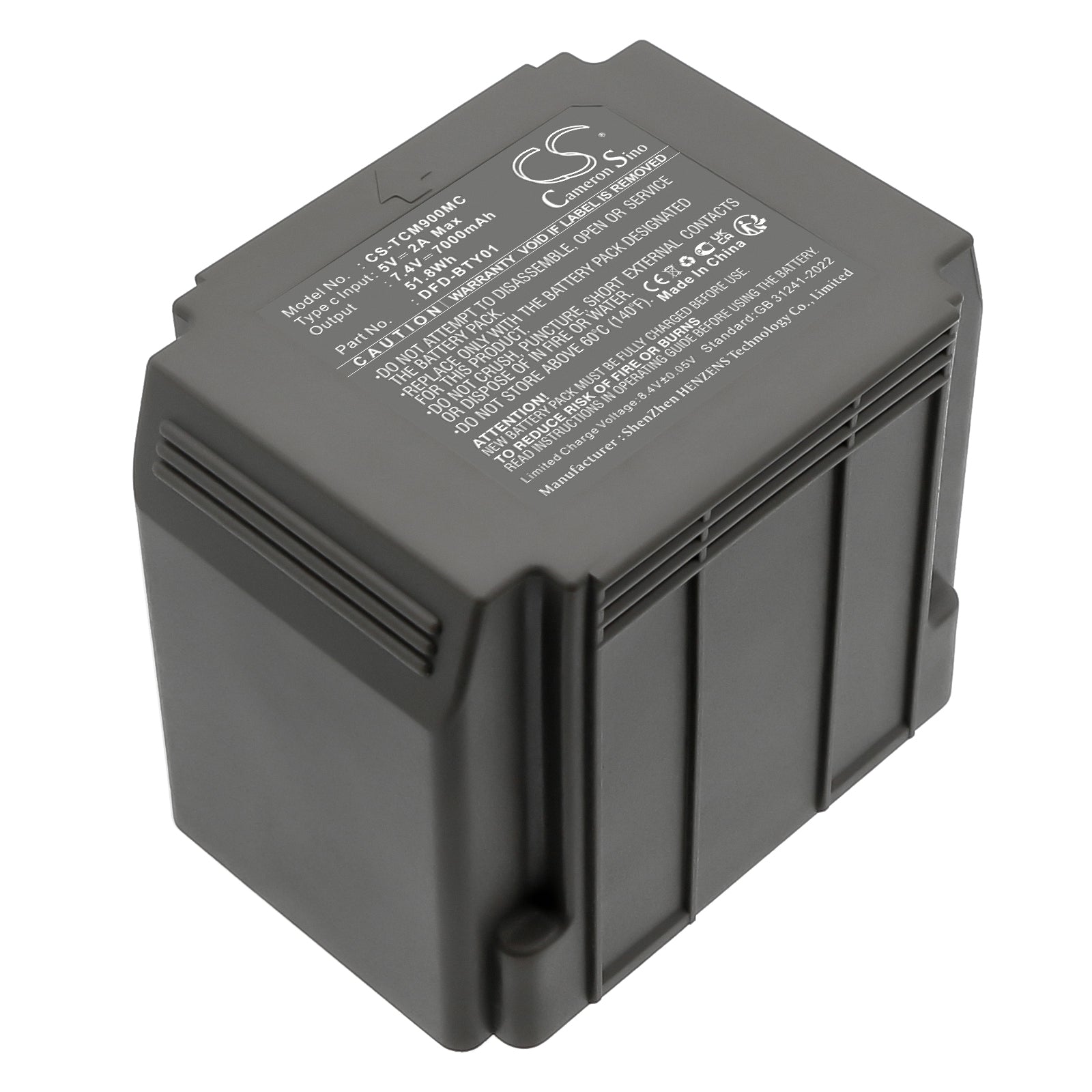 7000mAh DFD-BTY01, EM9 Battery for Tactacam Defend Solar Panel Cellular Security Camera