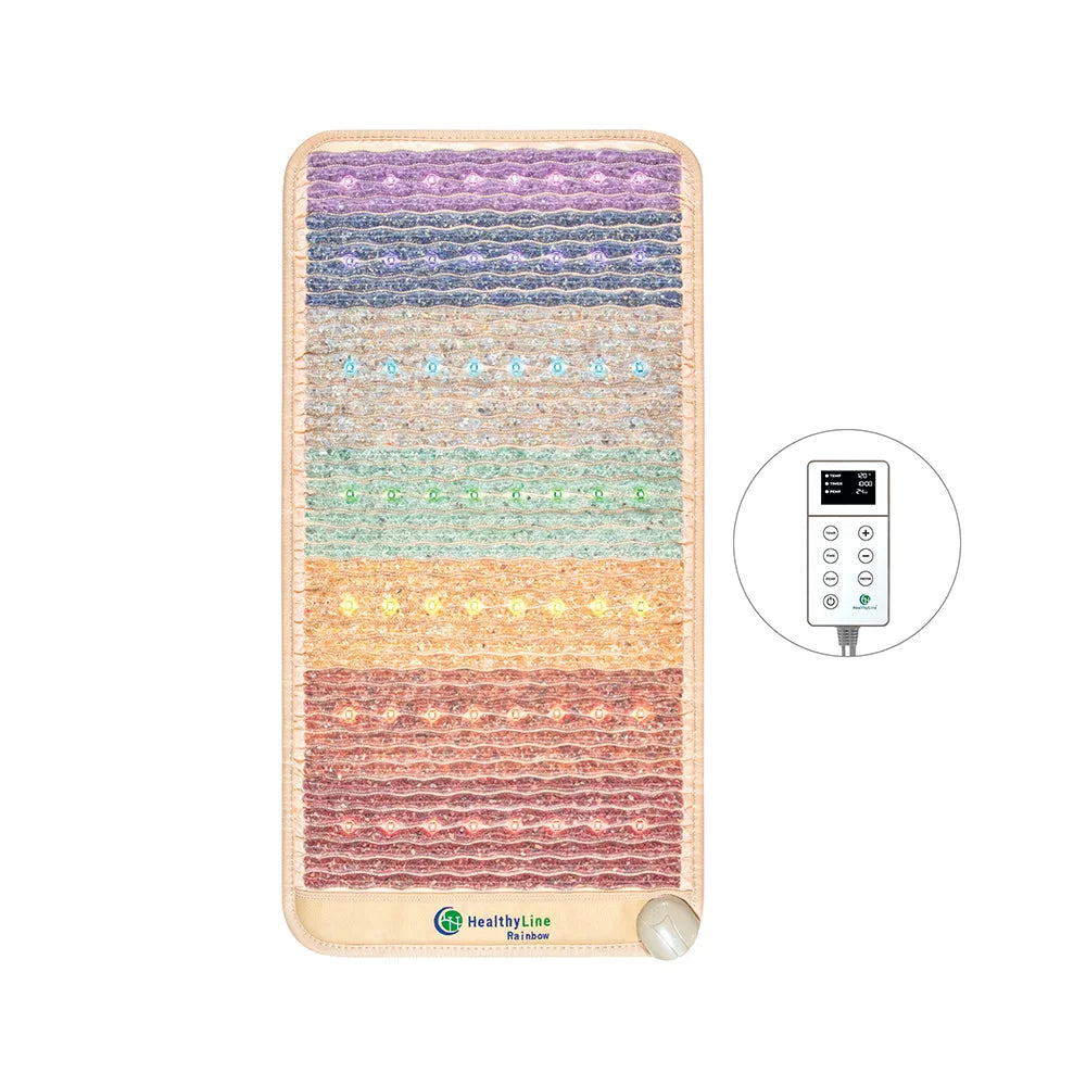 HealthyLine Rainbow Chakra Mat™ Small 4020 Firm - Photon PEMF Inframat Pro® 3rd Edition