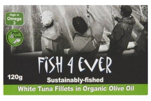 Fish 4 Ever White Tuna Fish in Organic Olive Oil 120g x10