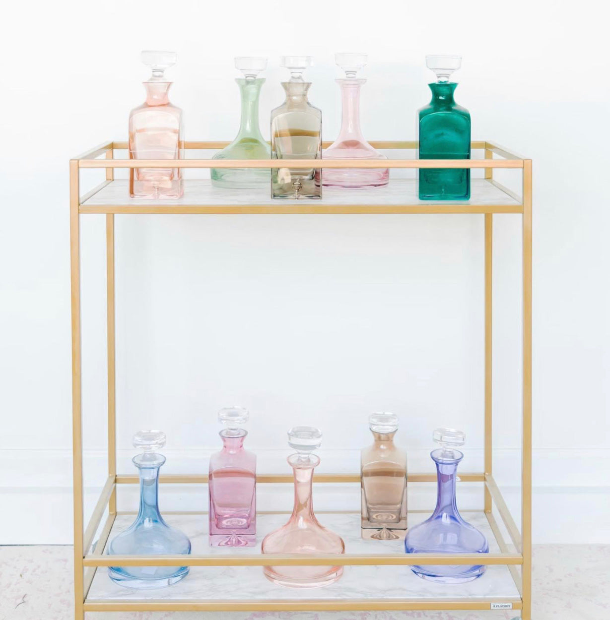 Where to buy Estelle Colored Glass Collection for your bar cart