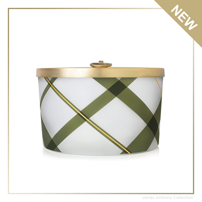 Frasier Fir Gilded Poured Candle 3 Wick Gold - Love, Charlie