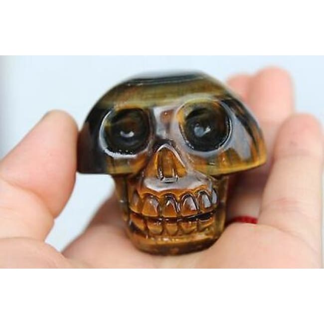 tigers eye skull