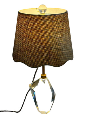 Scalloped Raffia Hardback Shade - Lux Lamp Shades