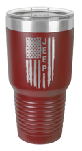Load image into Gallery viewer, JEEP Flag Laser Engraved Tumbler (Etched)

