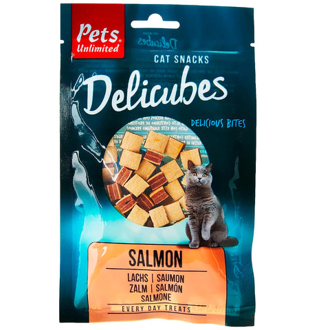 Pets Unlimited Delicubes Treats For Cats Salmon