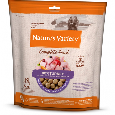 Nature's Variety Complete Freeze Dried Food Turkey