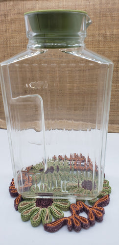 ARC France Clear Glass Ribbed Fridge Pitcher & Lid – PF's Peculiar Finds