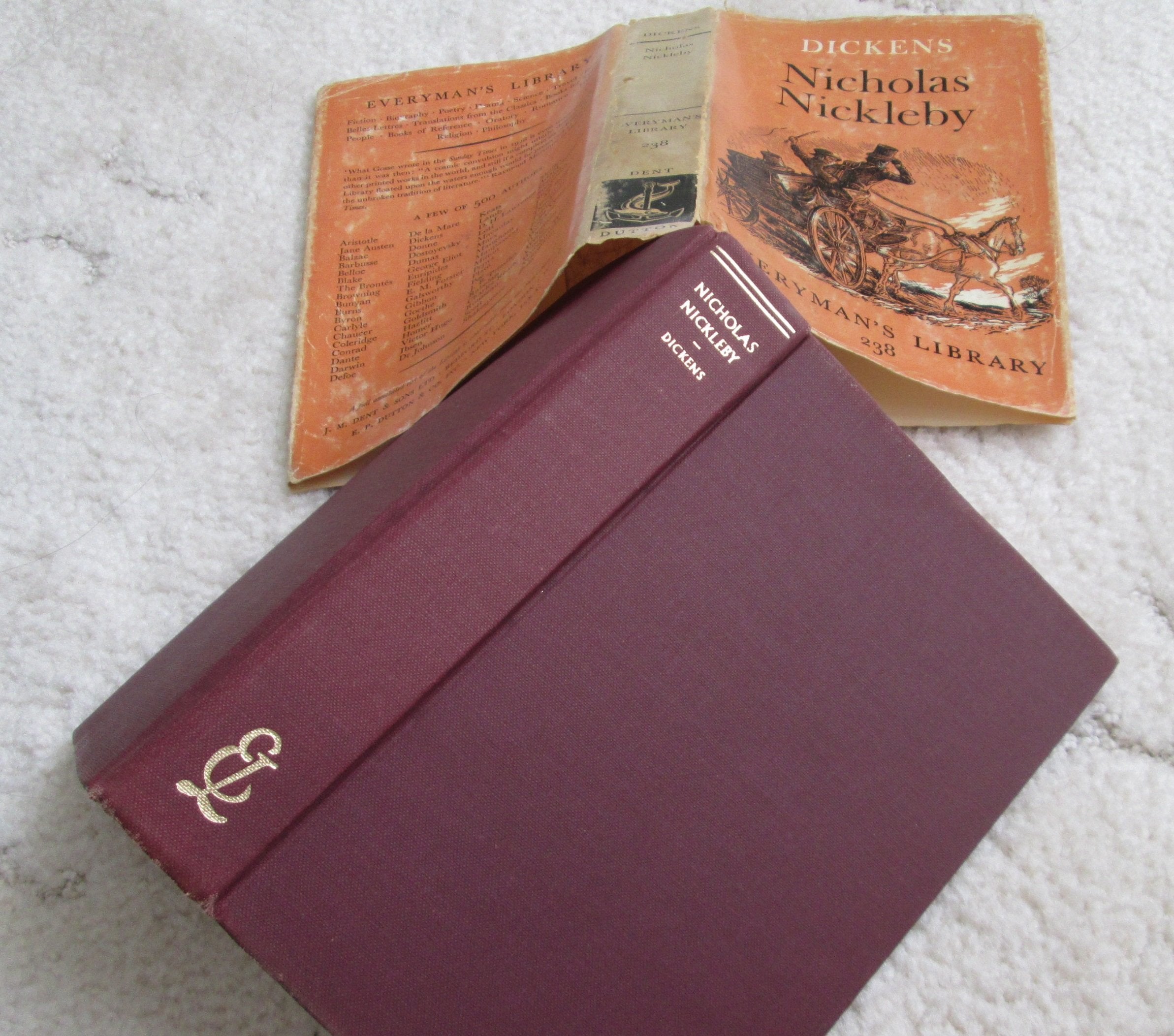 The Life and Adventures of Nicholas Nickleby. Everyman's Library No. 238